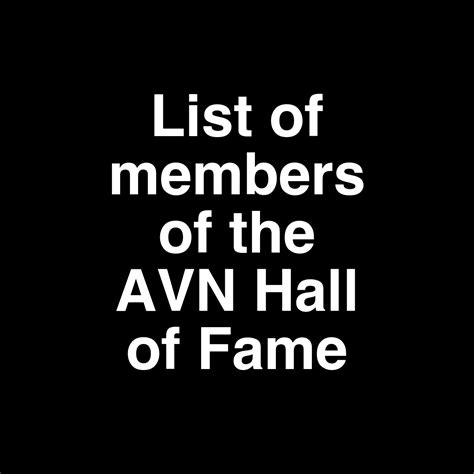 pornstars age|List of members of the AVN Hall of Fame